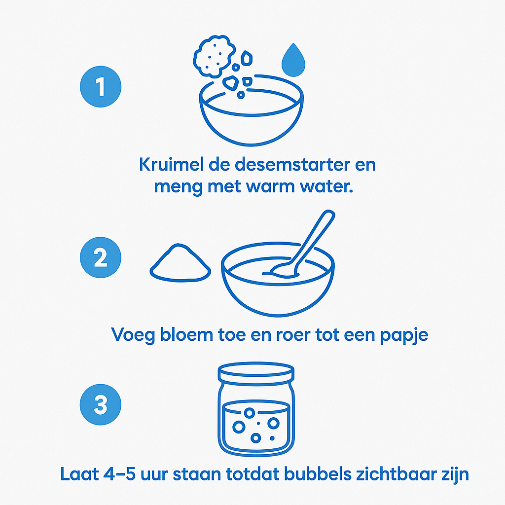 Gedroogde Zuurdesem Starter