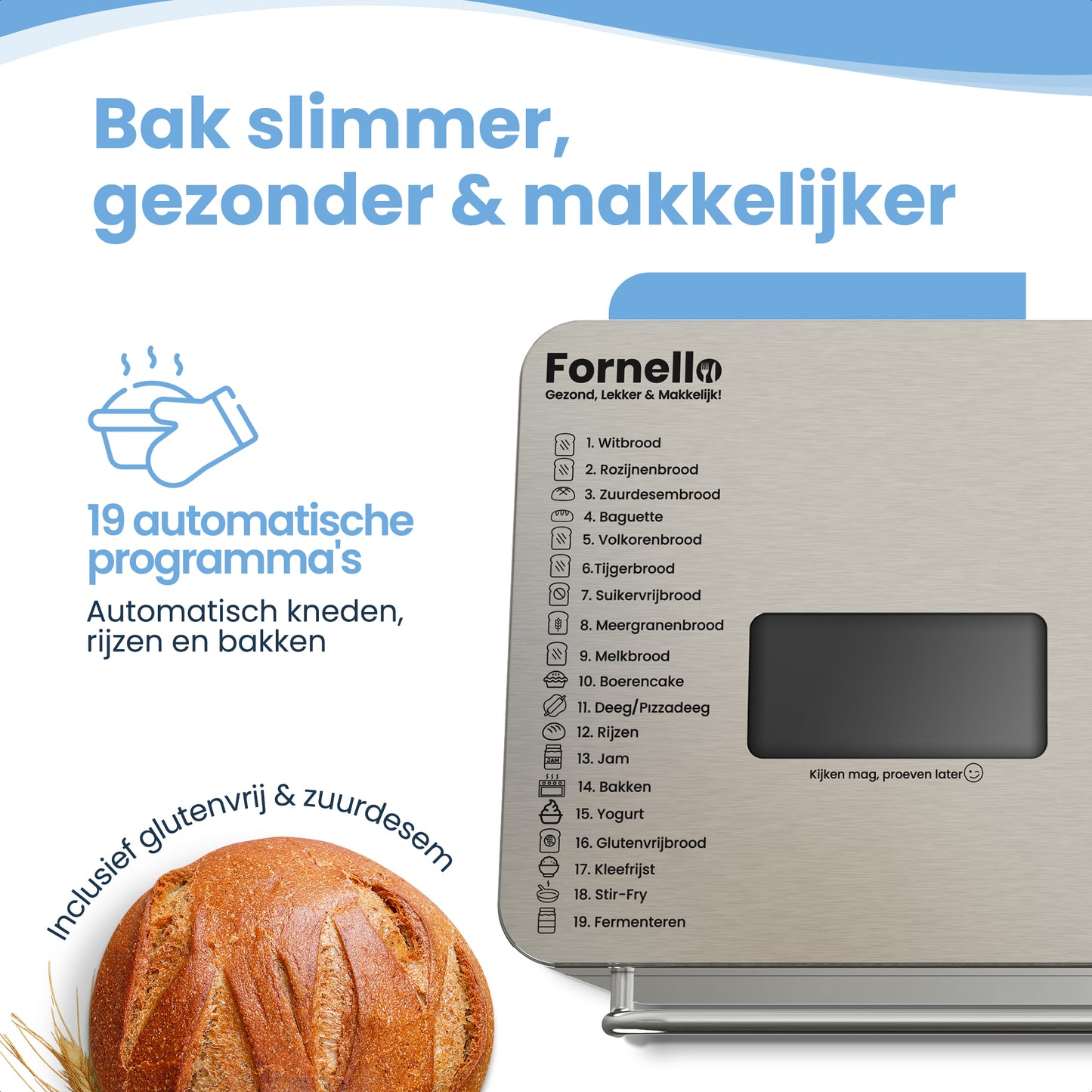 Fornello Essenza Broodbakmachine
