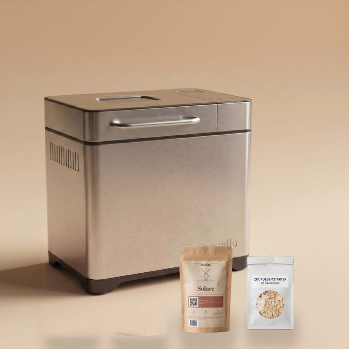 Thuisbakkerset Start: Supremo broodbakmachine, zuurdesemstarter en broodmix van de molen