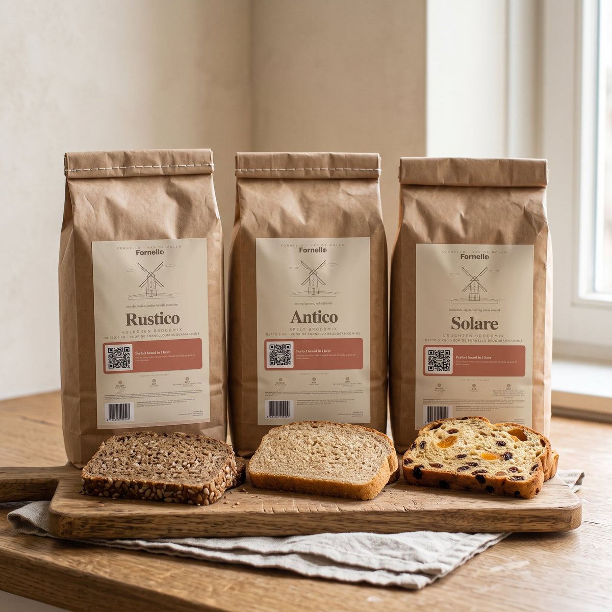 Trio proefpakket: Rustico, Antico en Solare, elk 1 kg