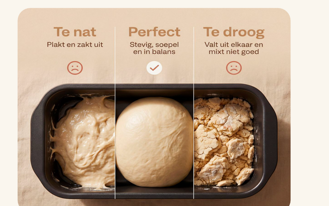 Deeg te nat of te droog — hoe herken en fix je het