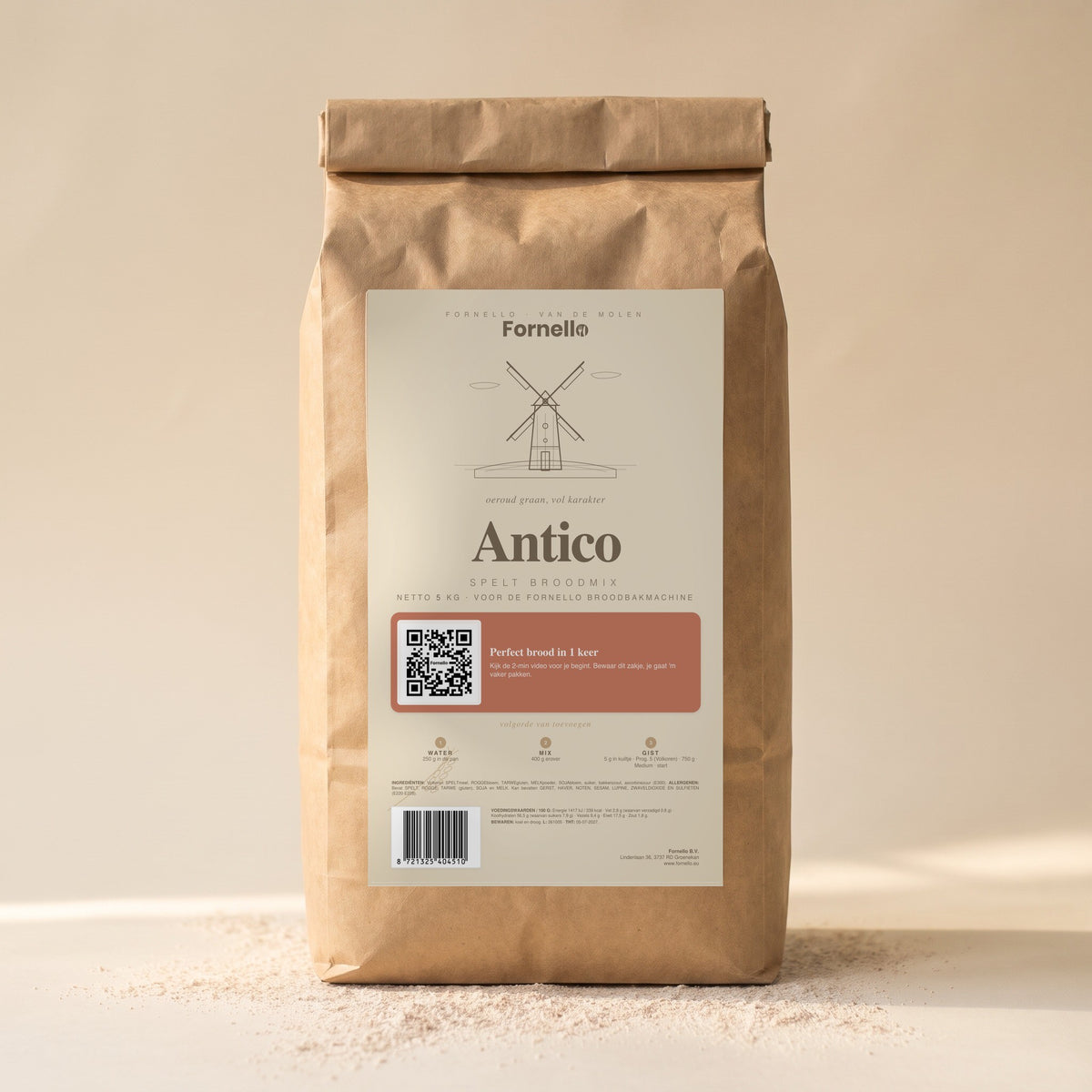 Antico Spelt Broodmix 5 KG