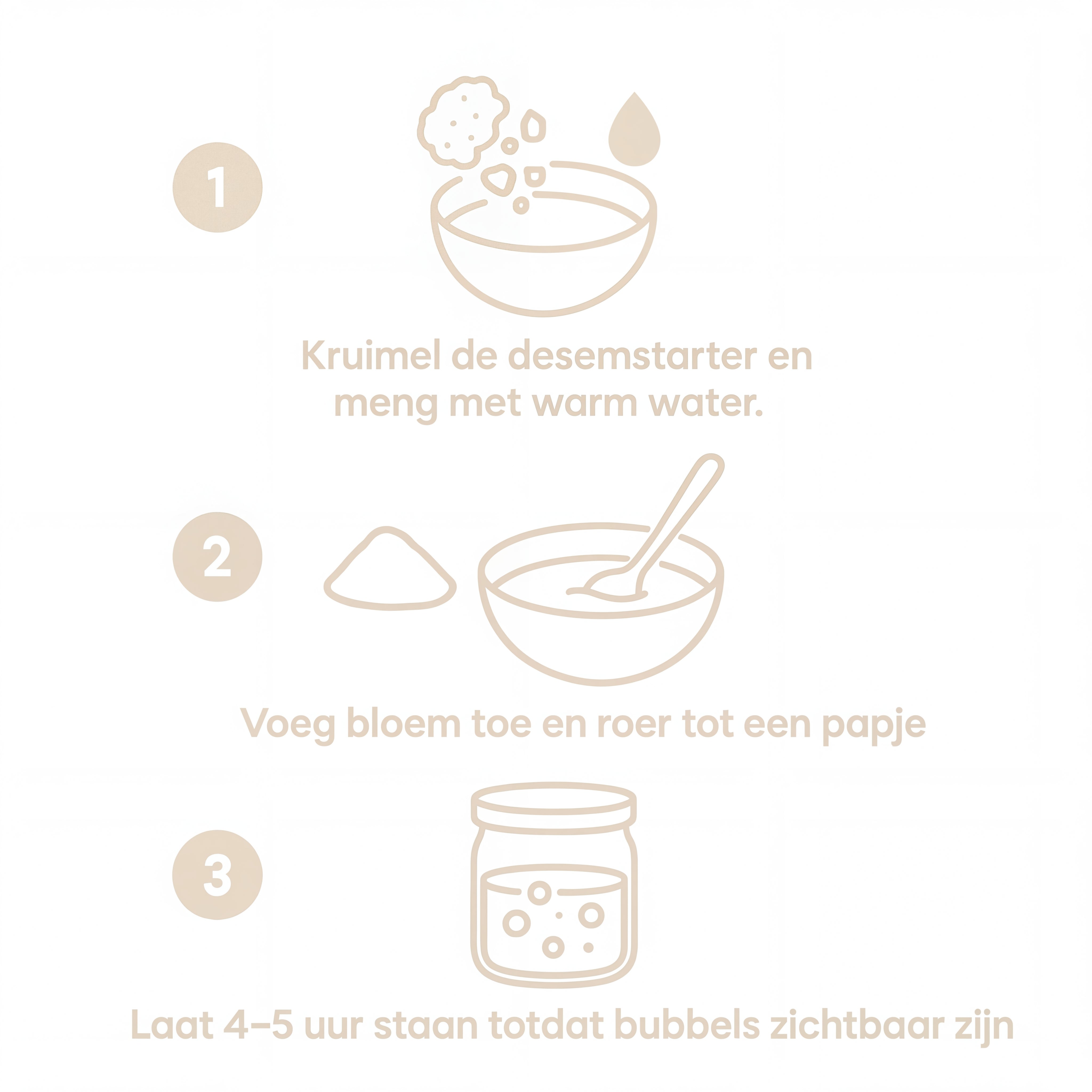 Gedroogde Zuurdesem Starter